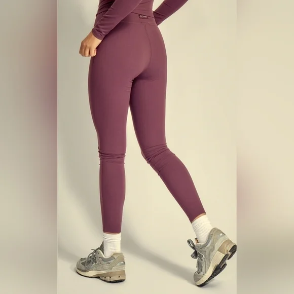 Pretty Little Thing Plus Core Collection Women's Size 18 Eggplant Leggings - Picture 2 of 14